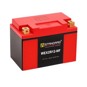 باتری موتورسیکلت 12ولت 12 آمپر دبلیو استاندارد مدل wex1l12 mf